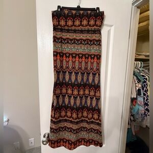 Bohemian Multicolor Maxi Skirt